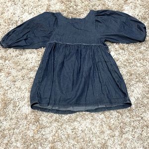 Free People get obsessed denim mini dress